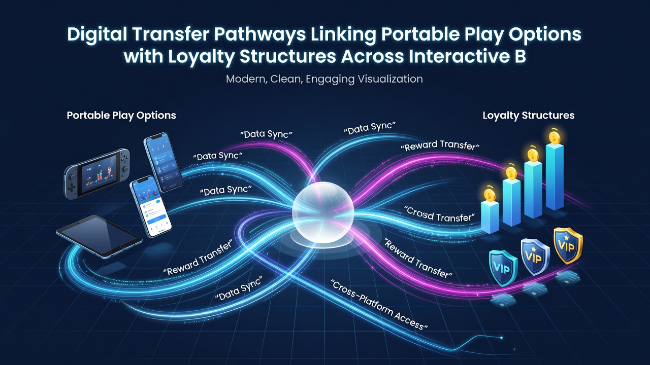 Diagram showing loyalty structures integrated with portable play across slots, tables, and sports betting formats