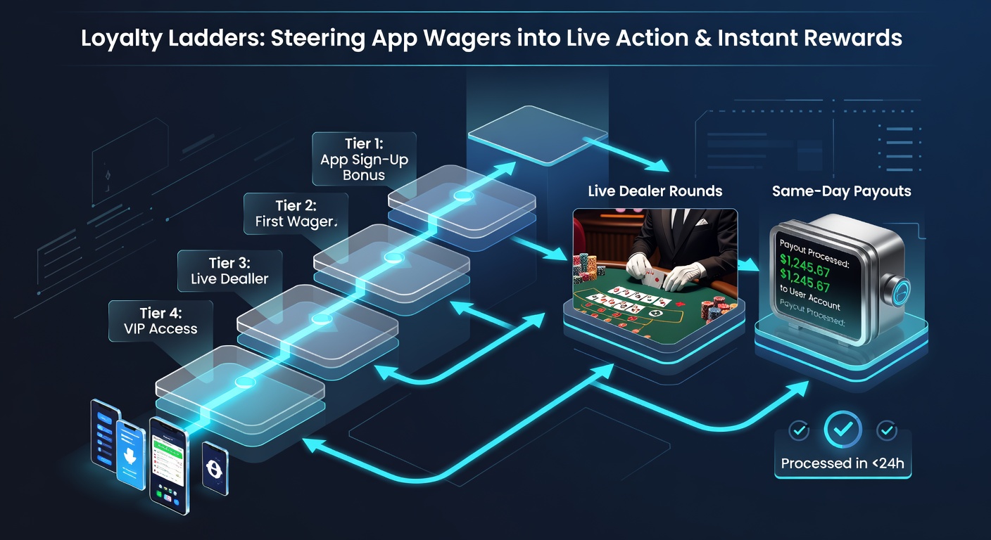 Dashboard view of tiered benefits including same-day payouts and support access in a gaming loyalty program