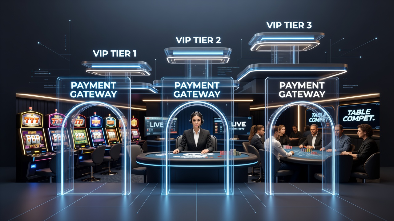 Live dealer table interface displaying VIP status indicators alongside payment confirmation notifications
